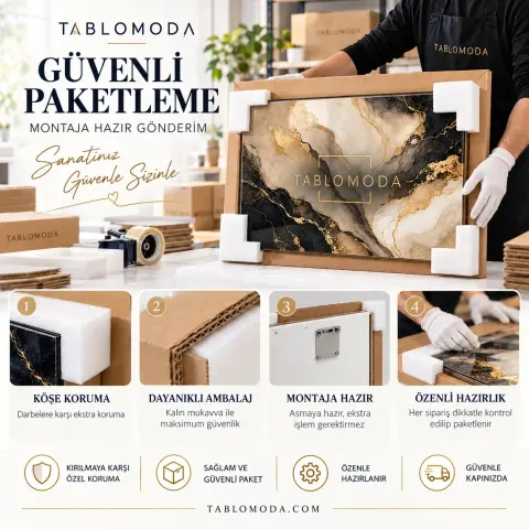 Güvenli paketleme: köşe koruma, dayanıklı ambalaj ve montaja hazır gönderim
