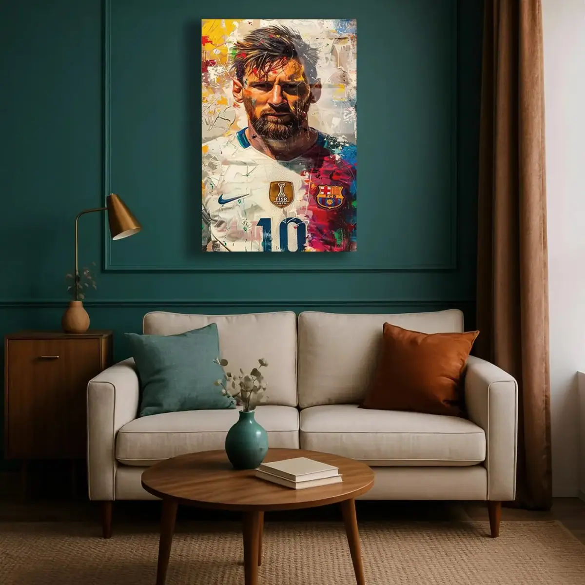 Numara 10 Pop Art Forma Tablo