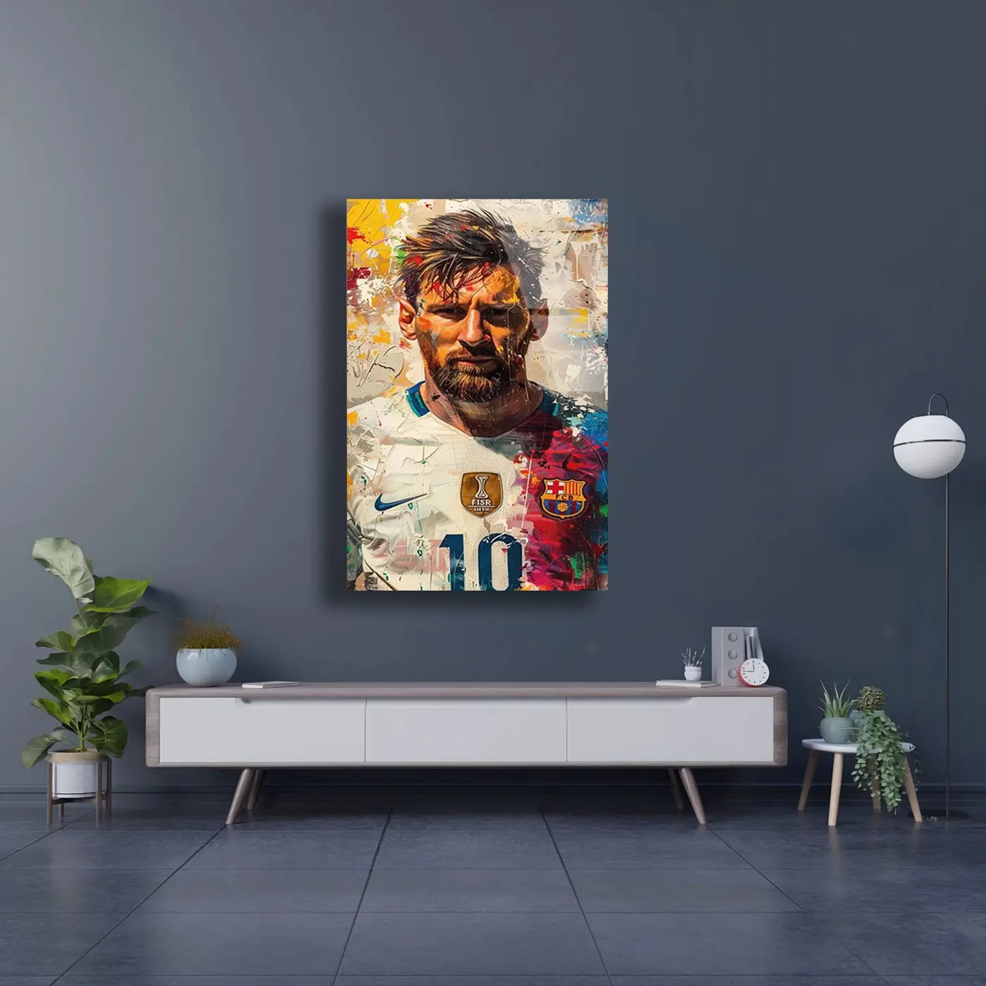 Numara 10 Pop Art Forma Tablo