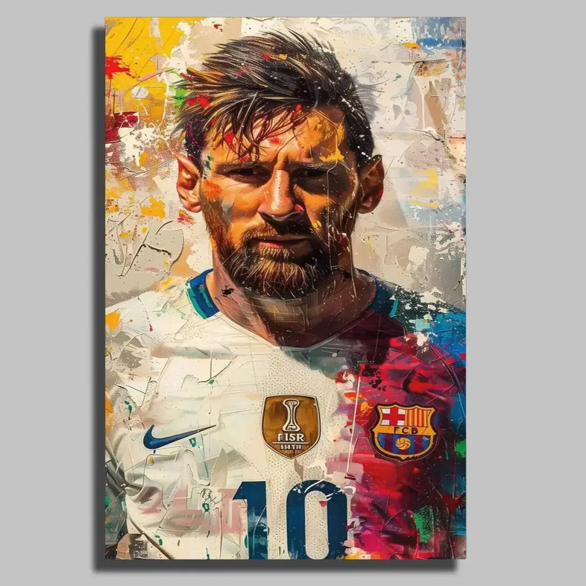 Numara 10 Pop Art Forma Tablo