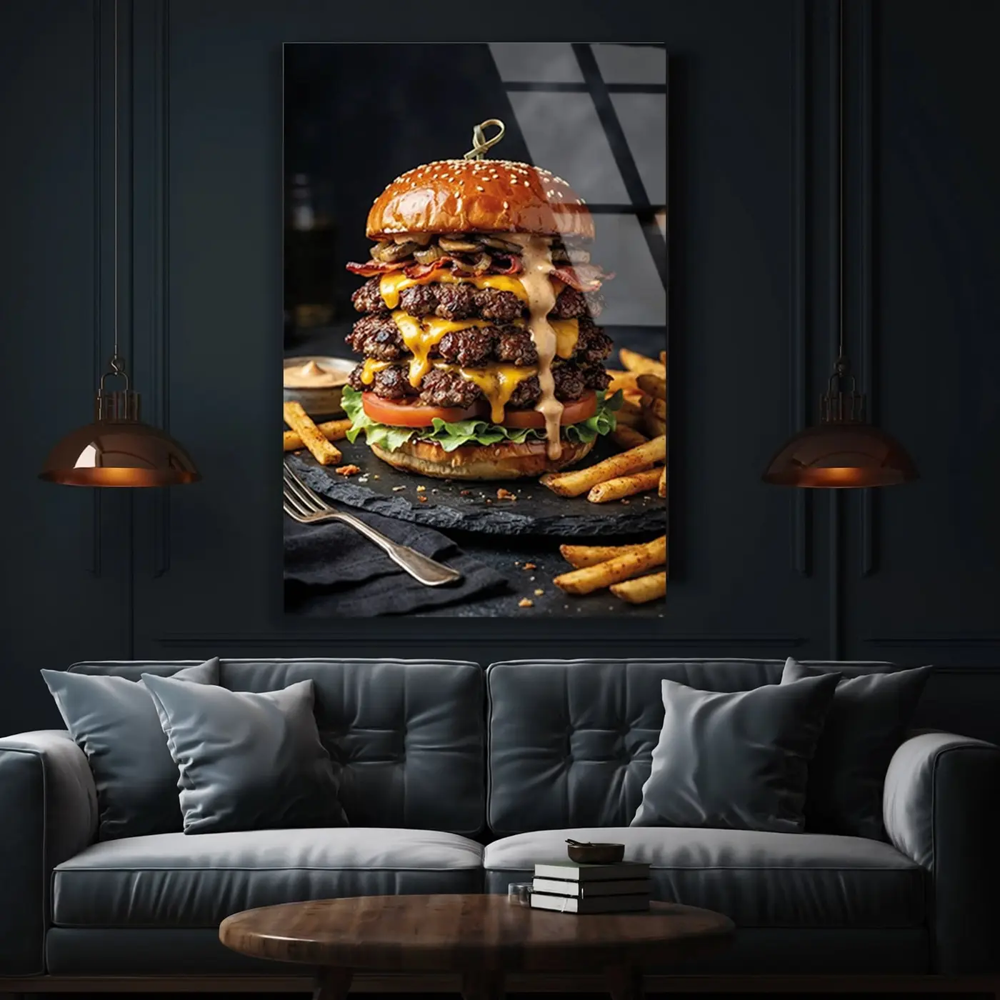 Katmanlı Dev Hamburger Tablo