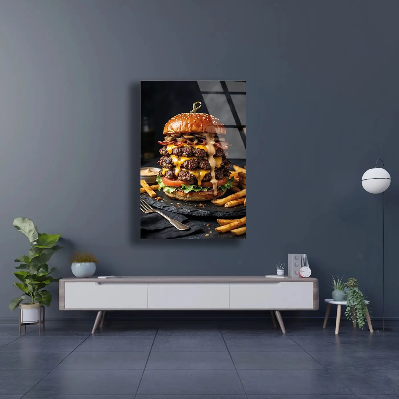 Katmanlı Dev Hamburger Tablo