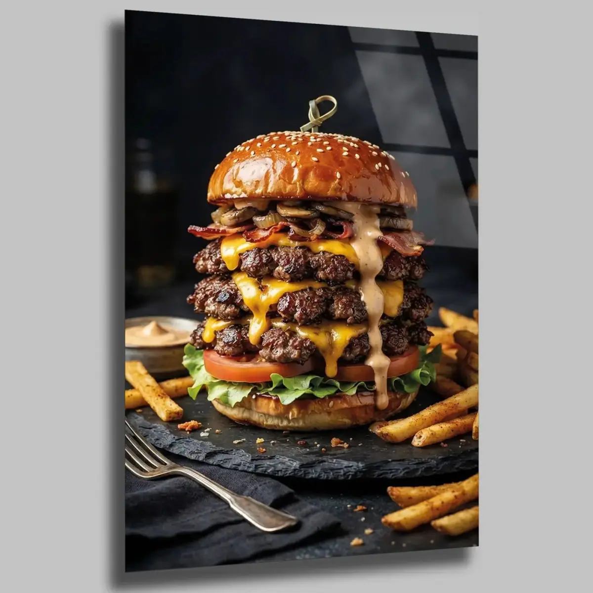 Katmanlı Dev Hamburger Tablo