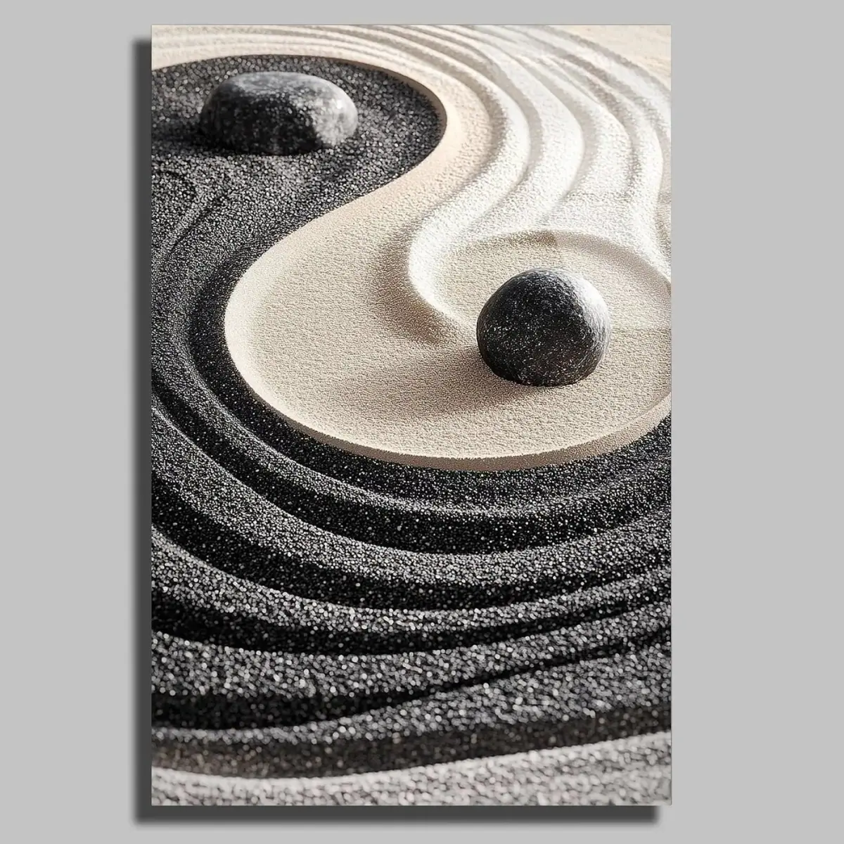 Zen Kum Bahçesi Yin Yang Tablo