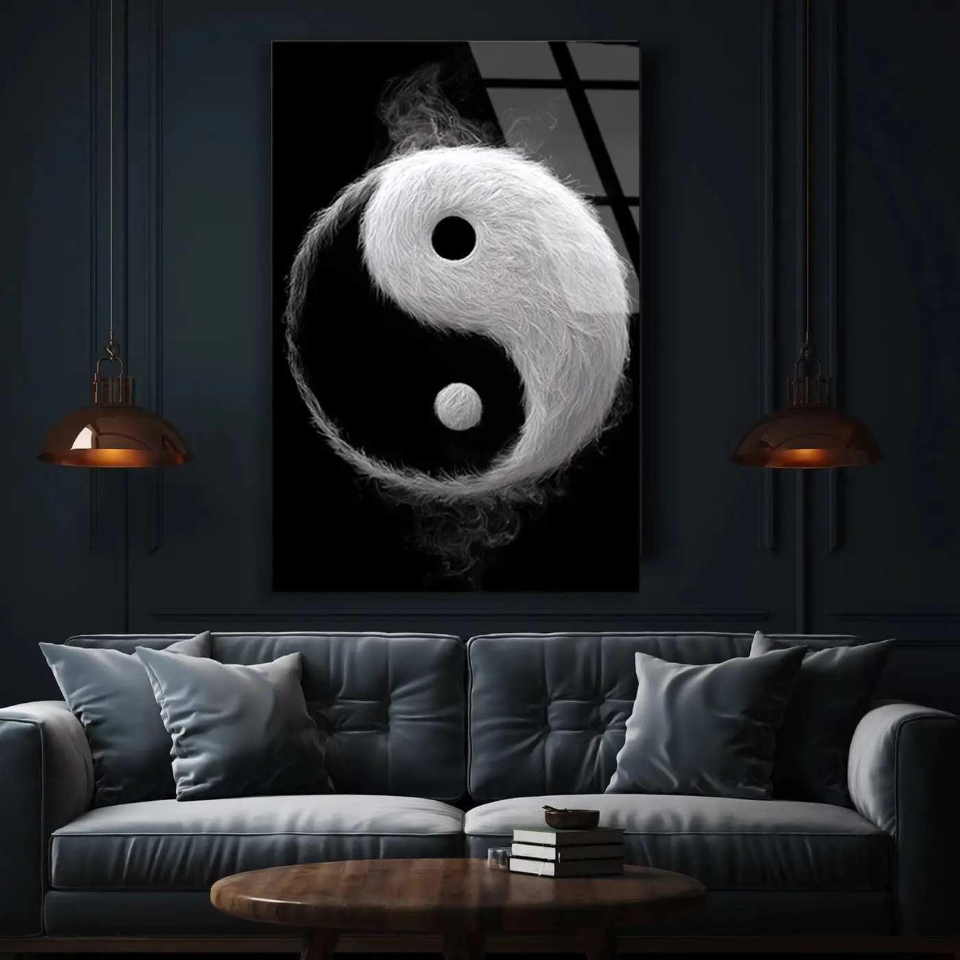 Dumanlı Yin Yang Tablo