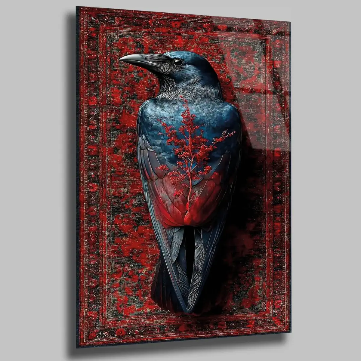 Kilim Desenli Karga Tablo