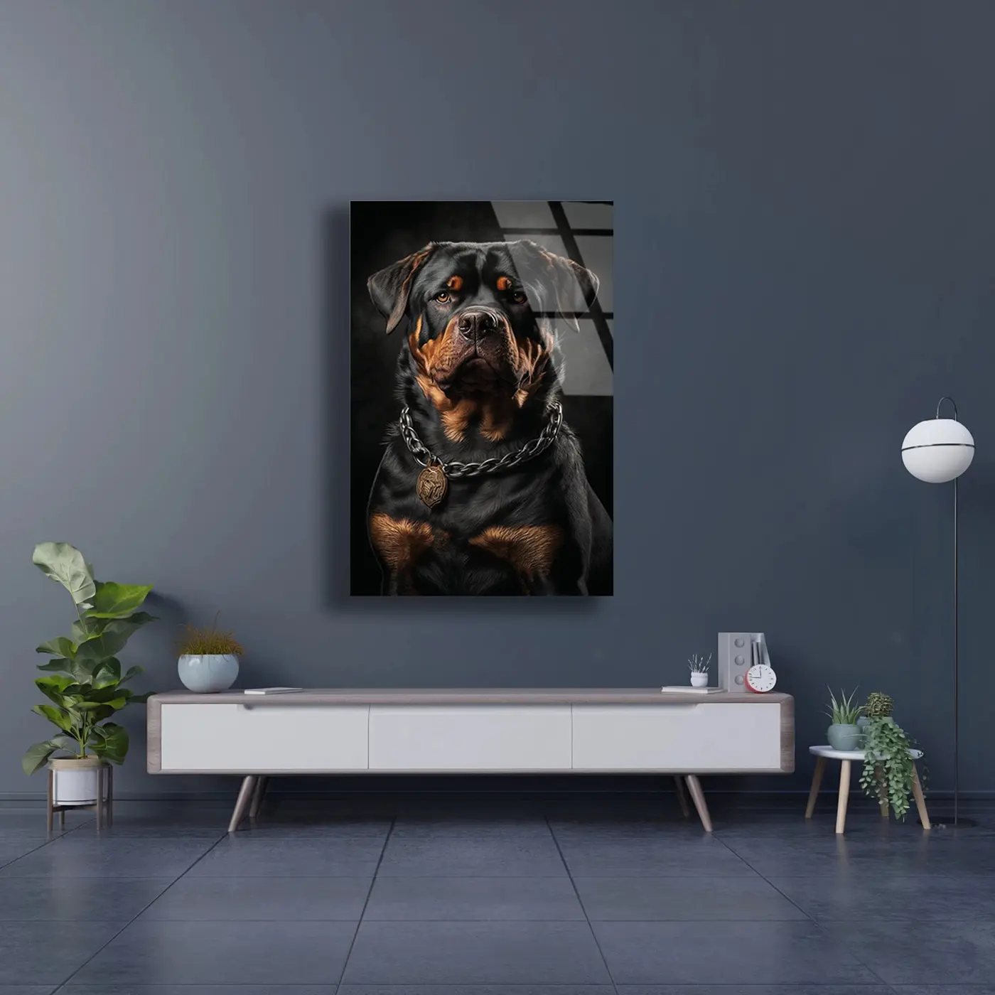 Zincir Tasmalı Rottweiler Tablo