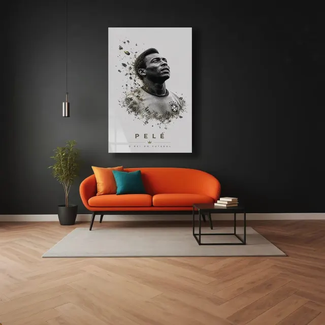 Pelé O Rei do Futebol Cam Tablo