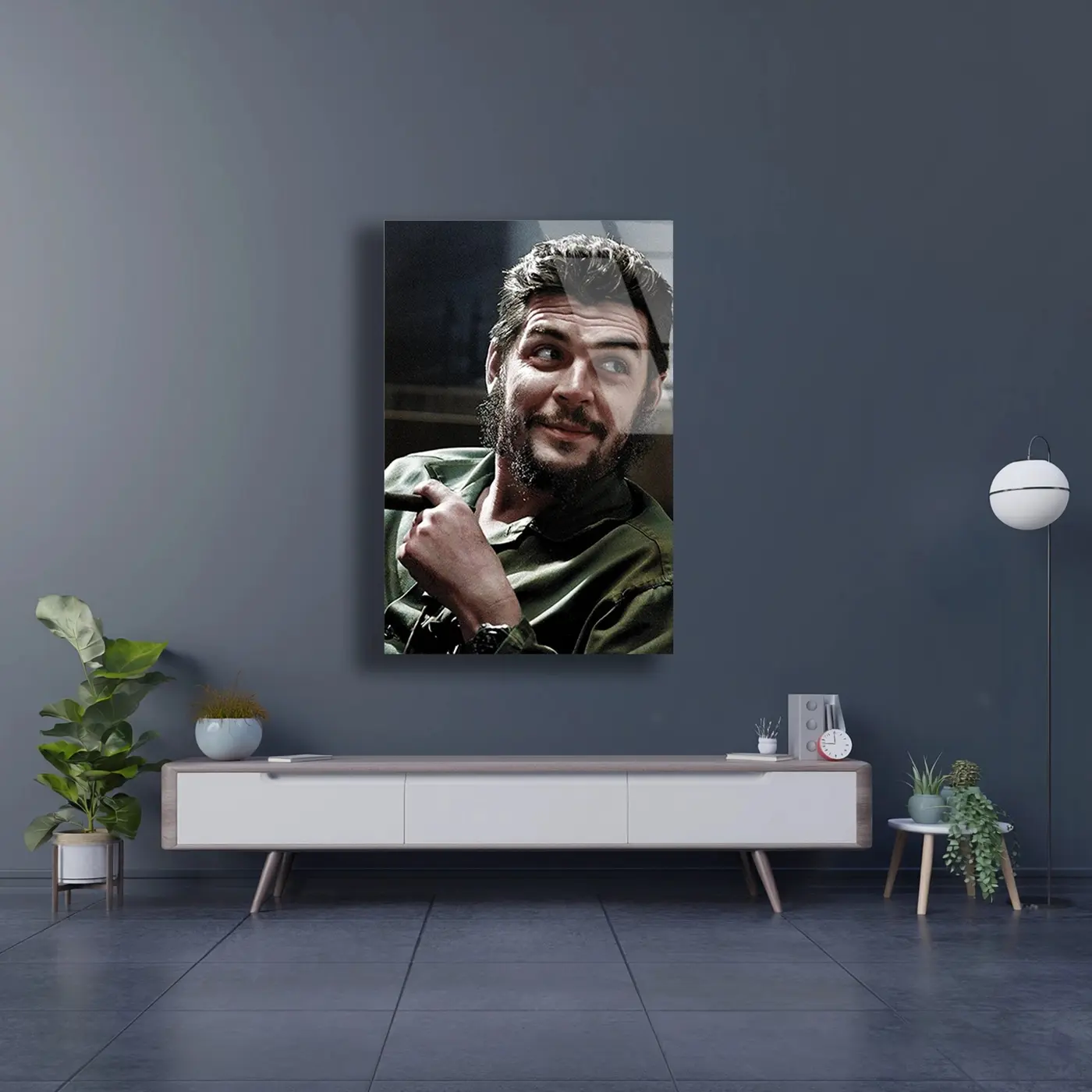 Che Guevara Portresi Cam Tablo
