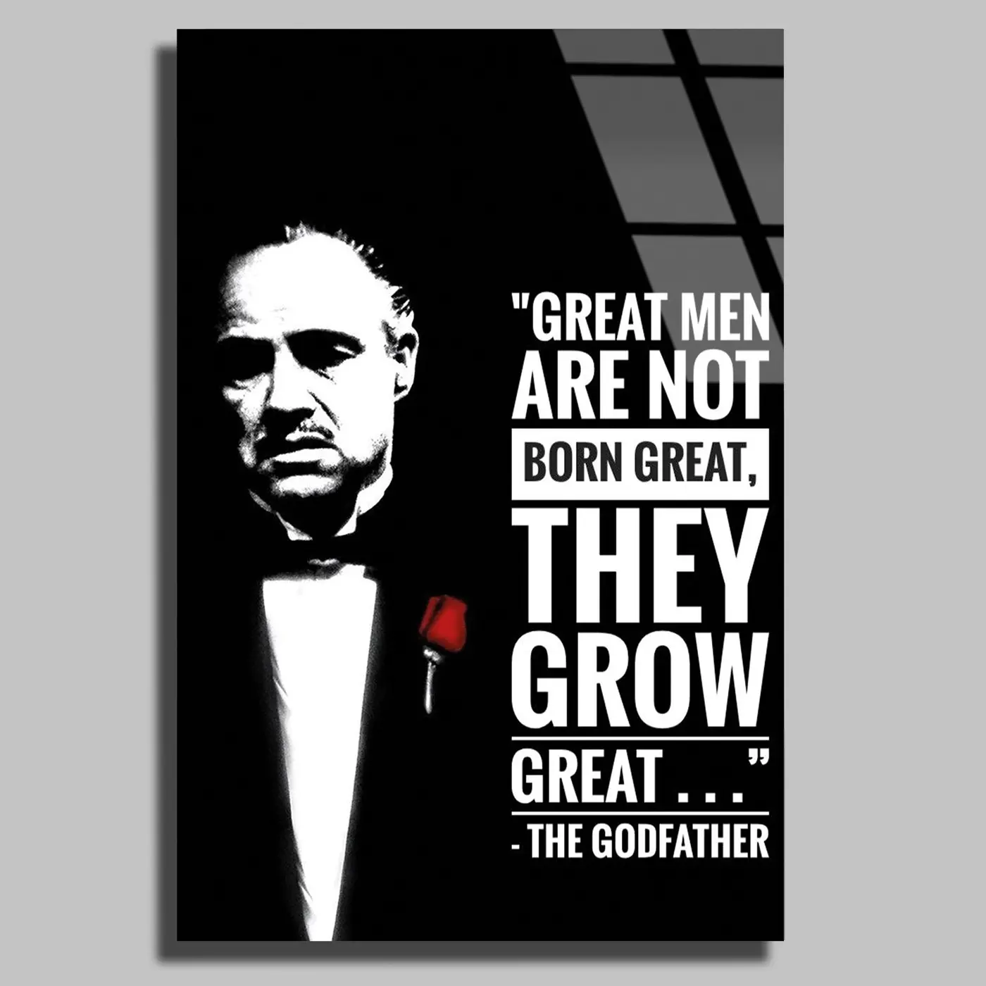 Godfather Motivasyon Sözü Cam Tablo