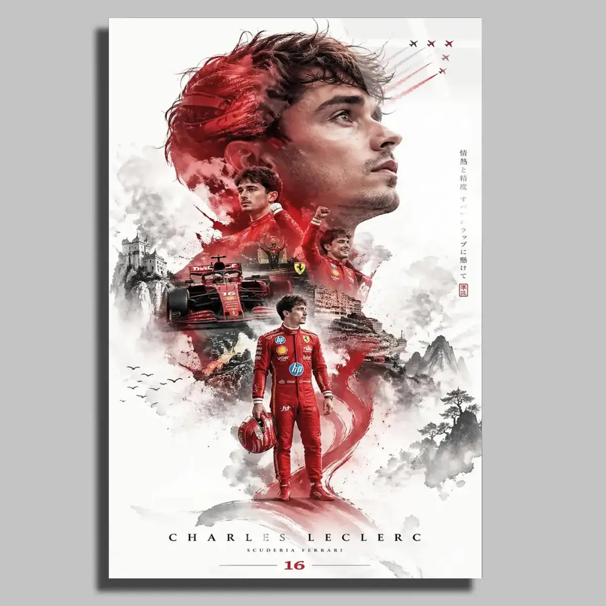 Charles Leclerc Ferrari Pilotu Cam Tablo