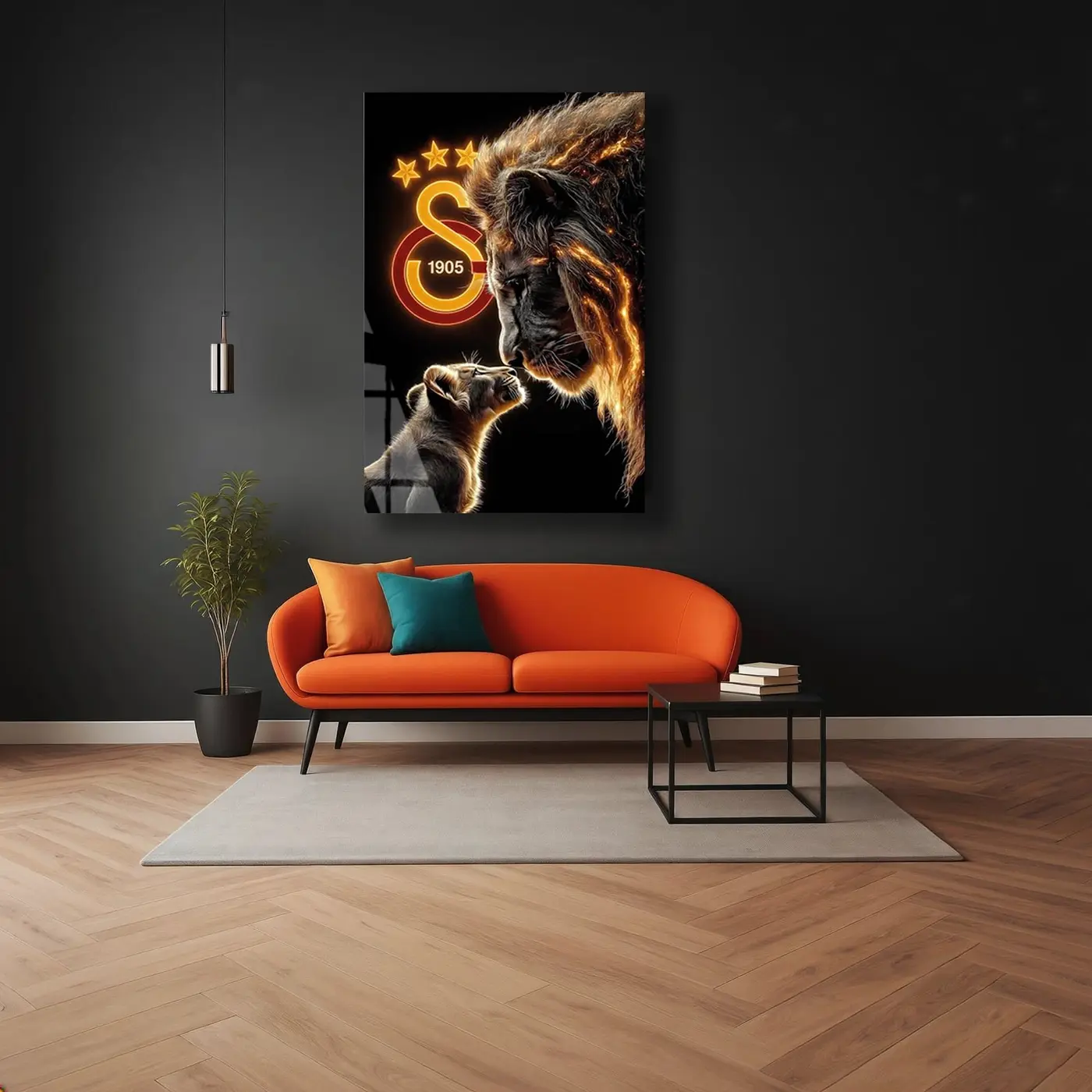 Galatasaray Aslan Baba Yavru Cam Tablo