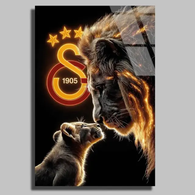 Galatasaray Aslan Baba Yavru Cam Tablo