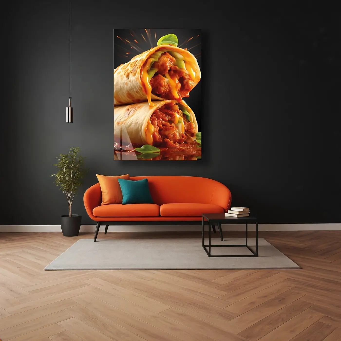 Peynirli Dürüm Burrito Cam Tablo