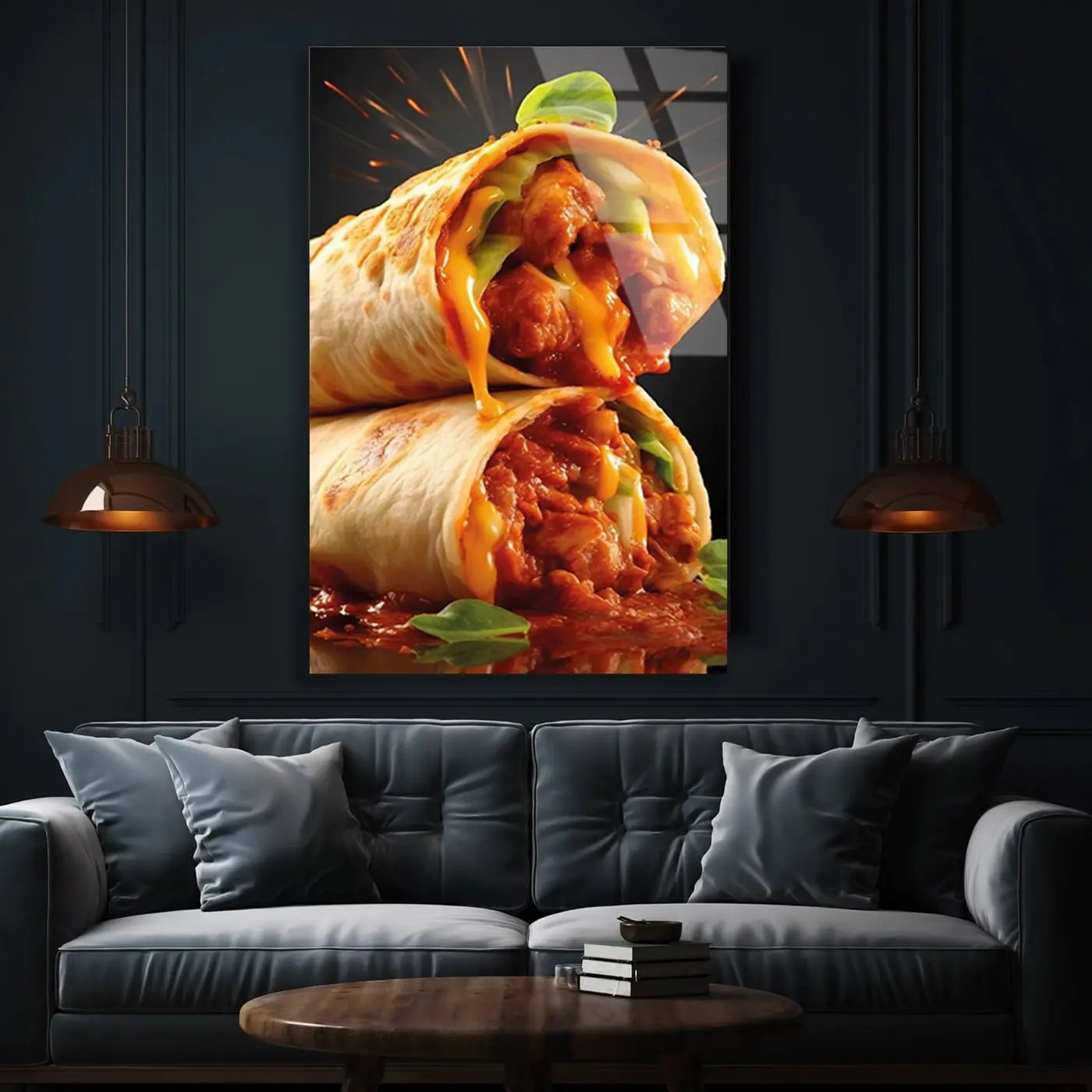 Peynirli Dürüm Burrito Cam Tablo