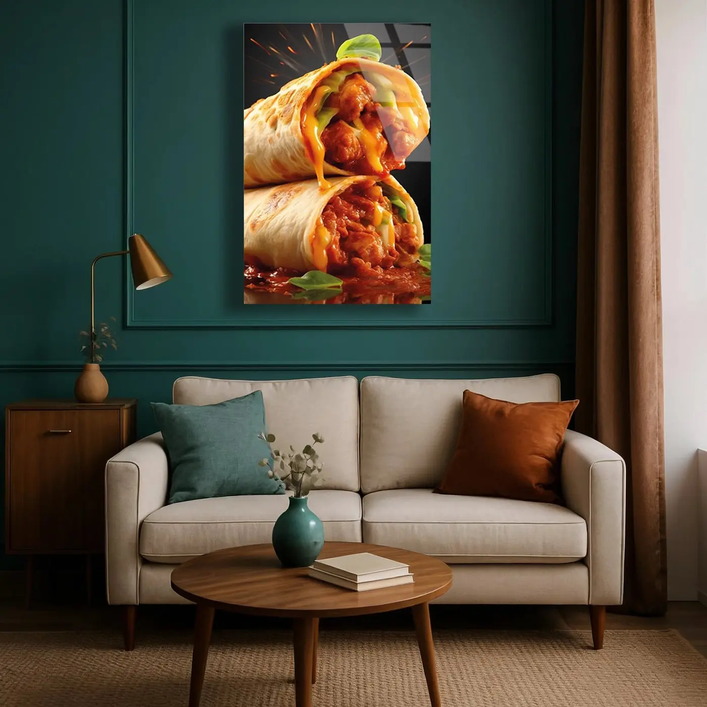 Peynirli Dürüm Burrito Cam Tablo