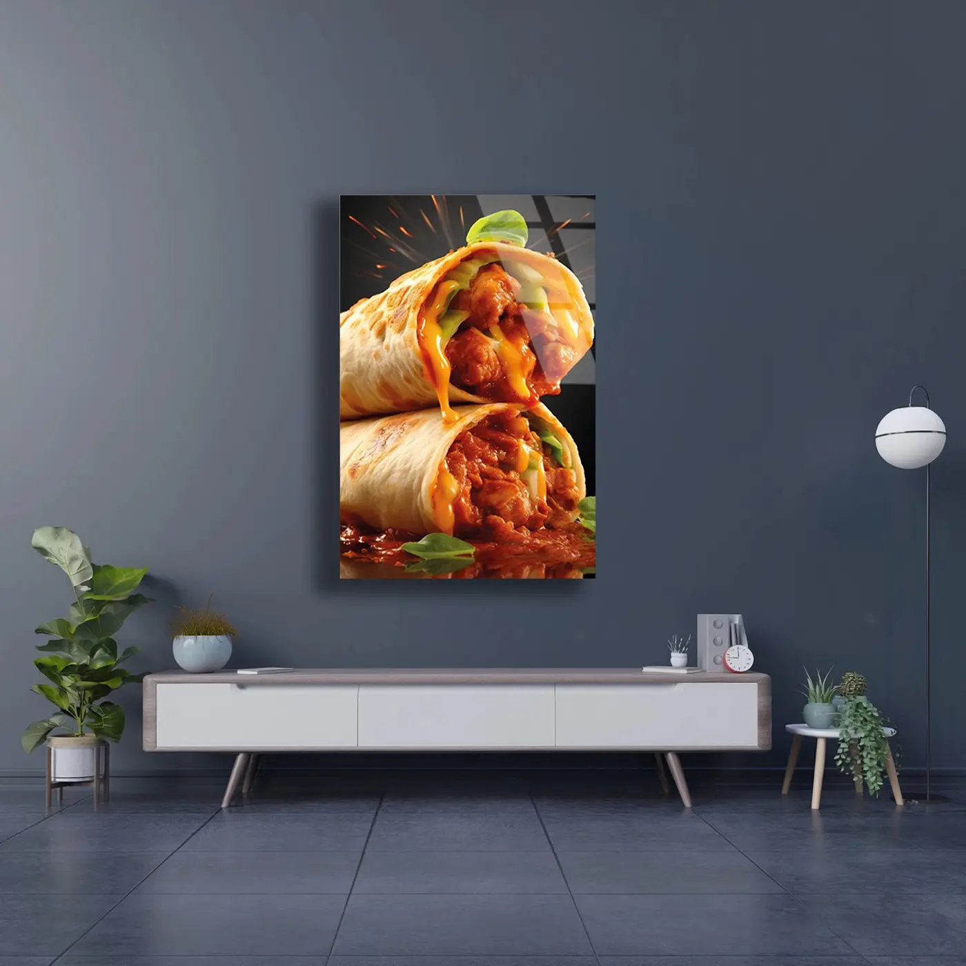 Peynirli Dürüm Burrito Cam Tablo