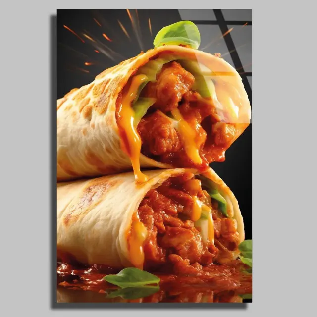 Peynirli Dürüm Burrito Cam Tablo
