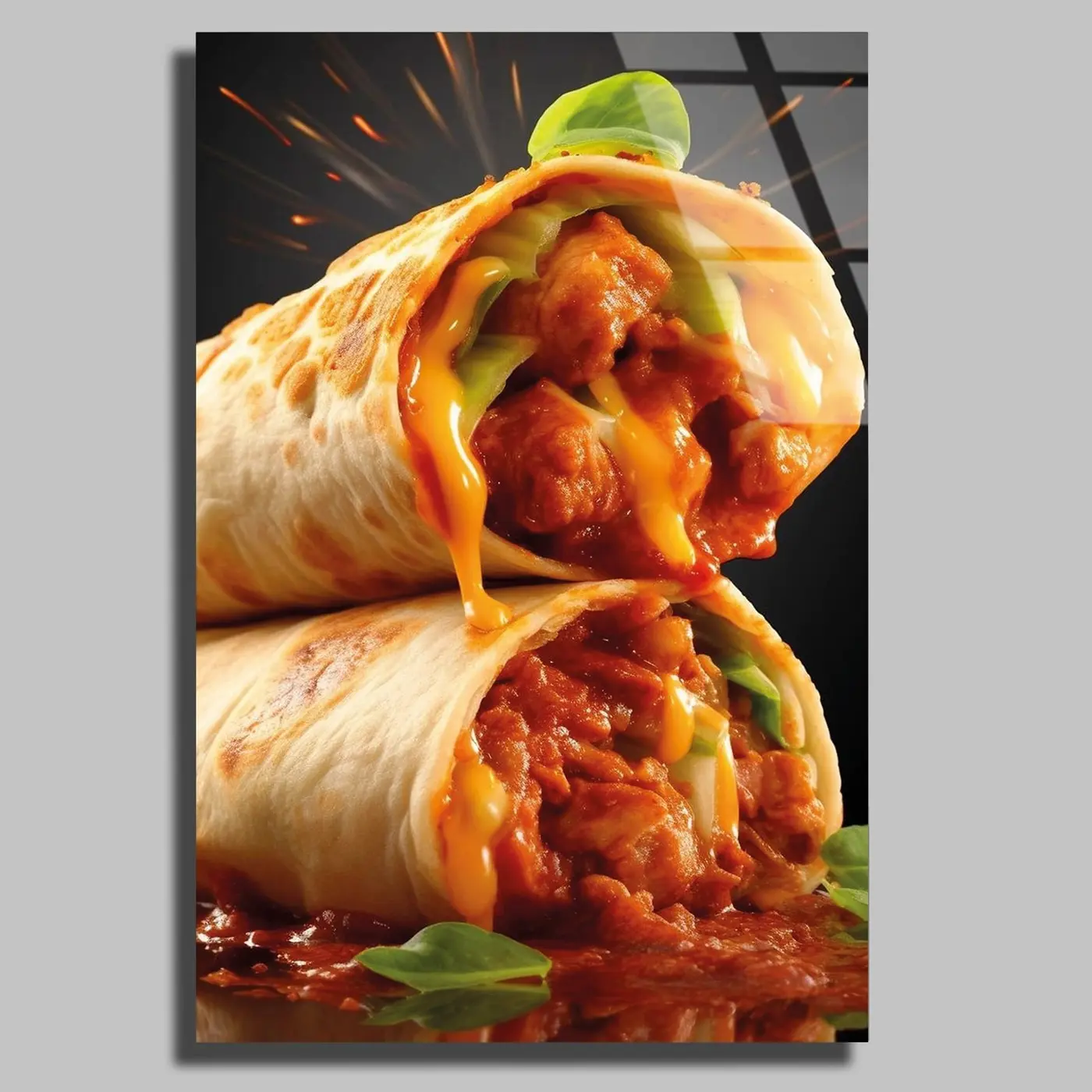 Peynirli Dürüm Burrito Cam Tablo